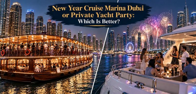 New Year Cruise Marina Dubai or Private Yacht Party- Which Is Better